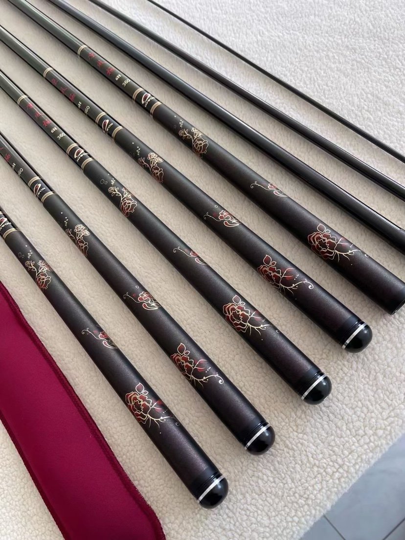 five-and-a-half-h19 poles can be used in black pits or reservoirs, within 25 pounds of walking fish