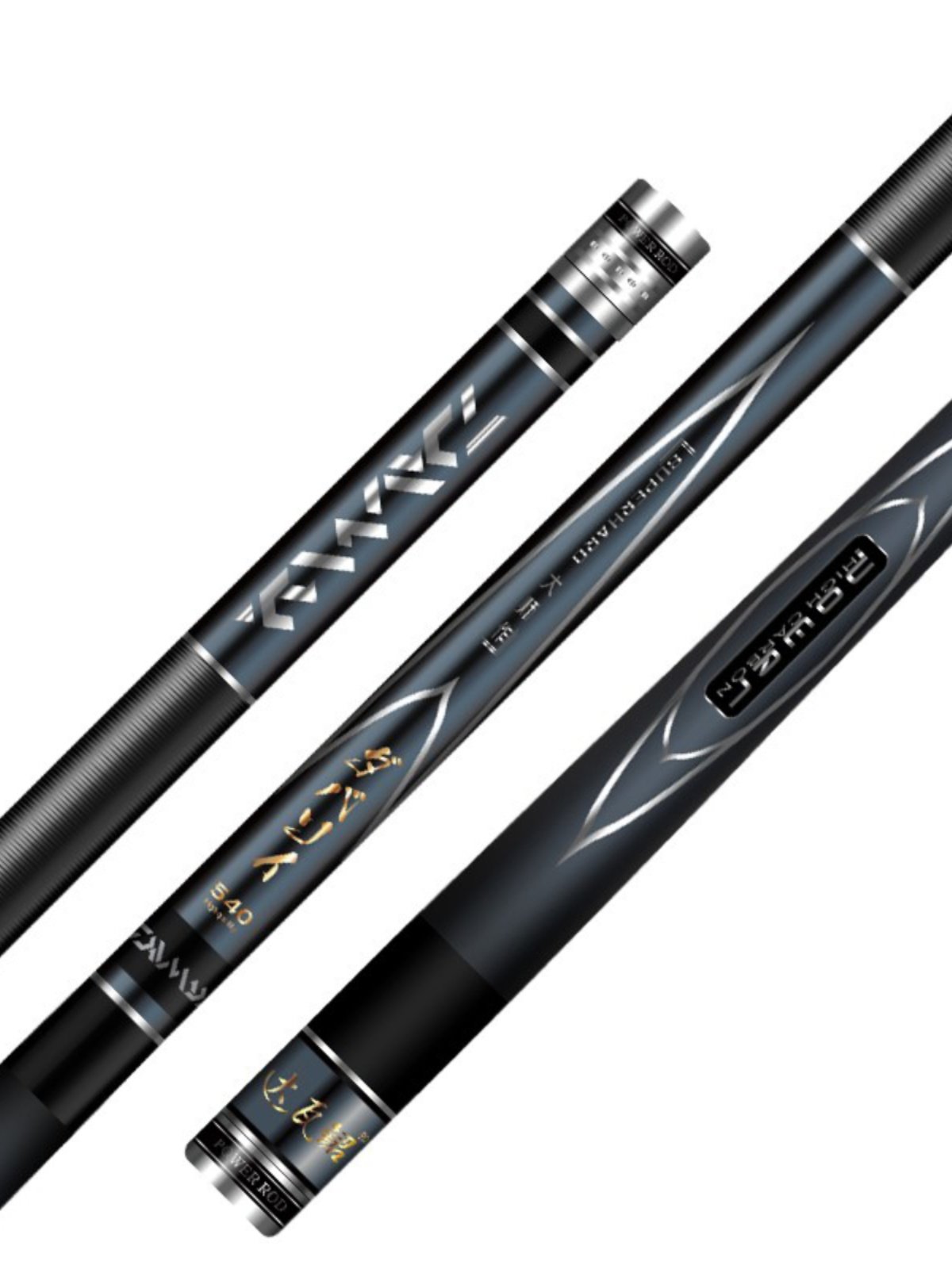 "dawa's rods are so light and so hard, 6h19s, black pits and carp poles."