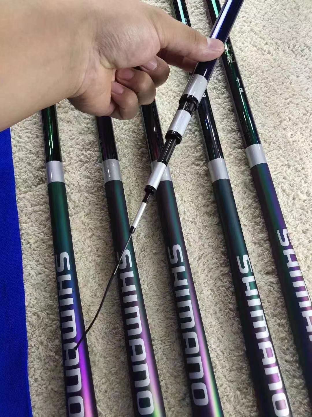 Japan imports 10 brand-named high-carbon fishing poles over and above 28-and-a- 19-twisted long-drive poles