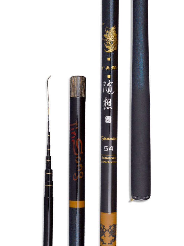 The Zilong brand-named streaming poles, the eight-stretching poles of short-end fishing poles, the light, the thin, the hard, the hard fish poles