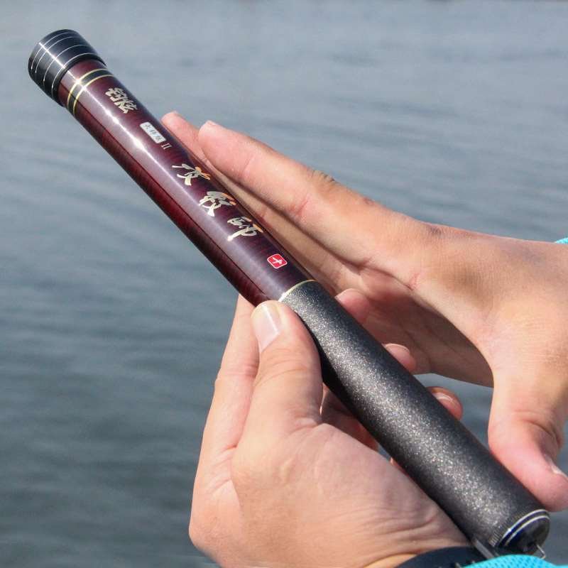 With an ultra-shorter fish pole, a small stream line, a mini-scaling pole