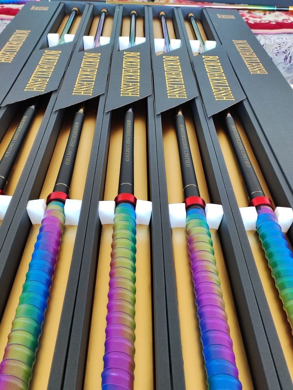 PLANT HANDLES 19 TO 6H LONG-BARREL RODS, RAINBOW-BASED HIGH-CARBON FISHING POLES, AND CLEARS THE STOCK FOR SPECIAL PRICES