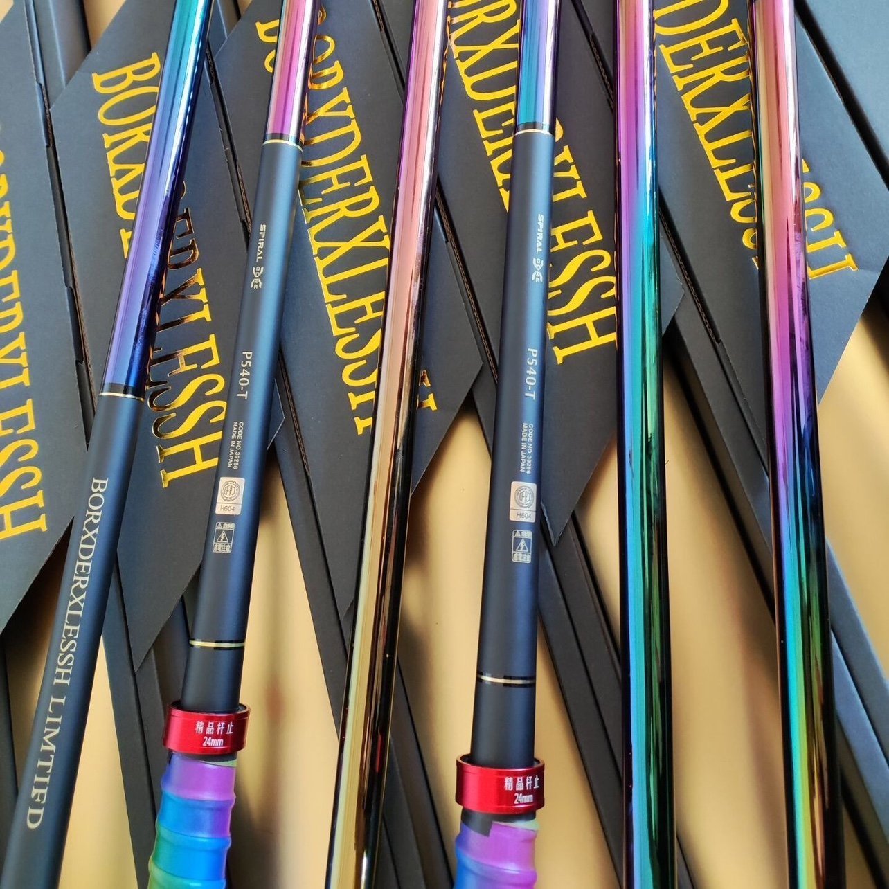 PLANT HANDLES 19 TO 6H LONG-BARREL RODS, RAINBOW-BASED HIGH-CARBON FISHING POLES, AND CLEARS THE STOCK FOR SPECIAL PRICES