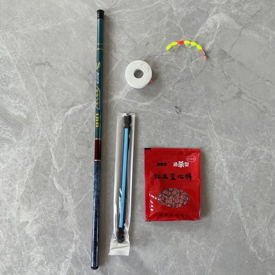 Han Dynamite's 40-centimeter portable fishing pole, short and short stream pole