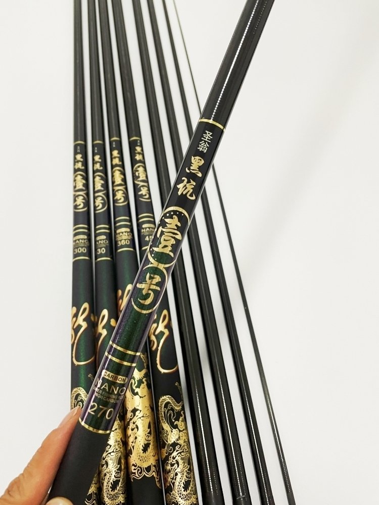 super-light 6h black pit poles, super-light, super-hard fishing poles 2.7 m3 m3 3 m3m carpfish gills 10 brands