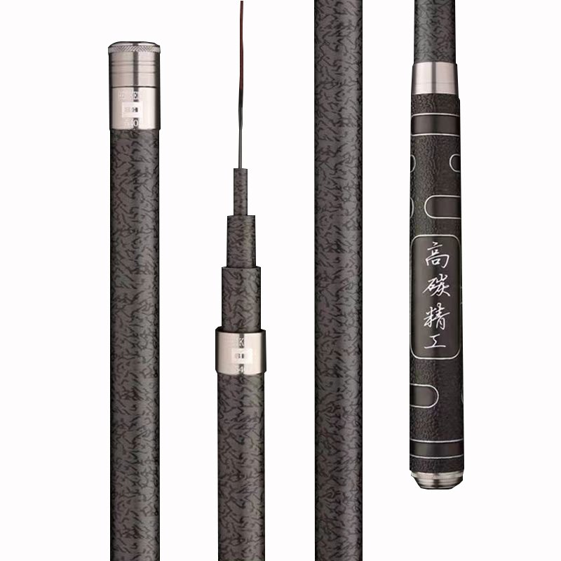 Black stick pole 28, super hard, super-light 19-truck rod, long-term hand rod, black-hole pole, pole and pole