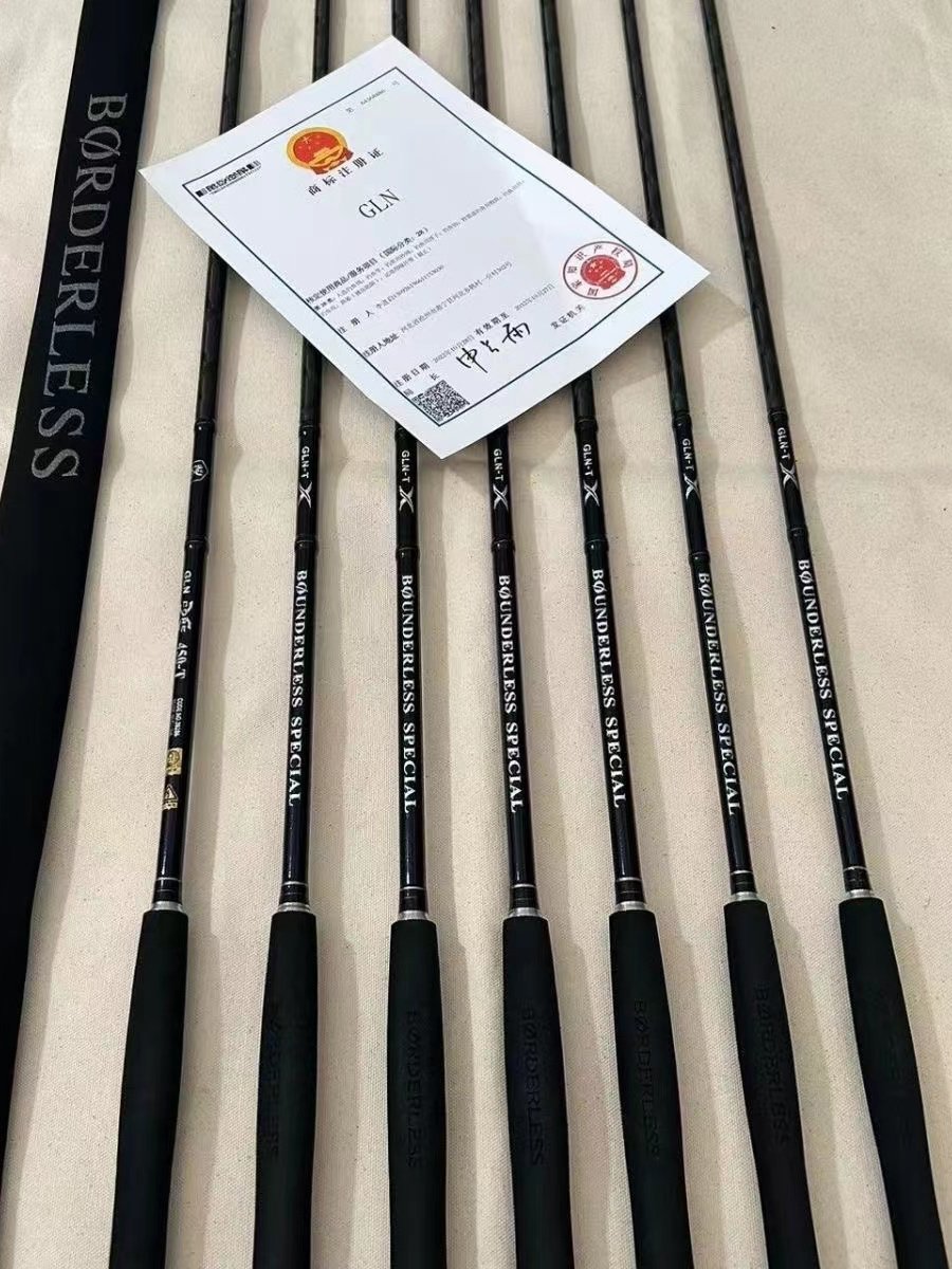 THE ORIGINAL GLN HIGH-CARBON PLATINUM ROD, 37-TALL SUPERLIGHT POLE, CROSS-CARBON BELT 3.6.3.4.5/5.4 M POLE