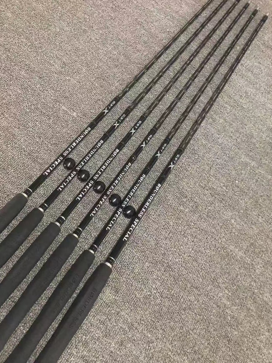 THE ORIGINAL GLN HIGH-CARBON PLATINUM ROD, 37-TALL SUPERLIGHT POLE, CROSS-CARBON BELT 3.6.3.4.5/5.4 M POLE