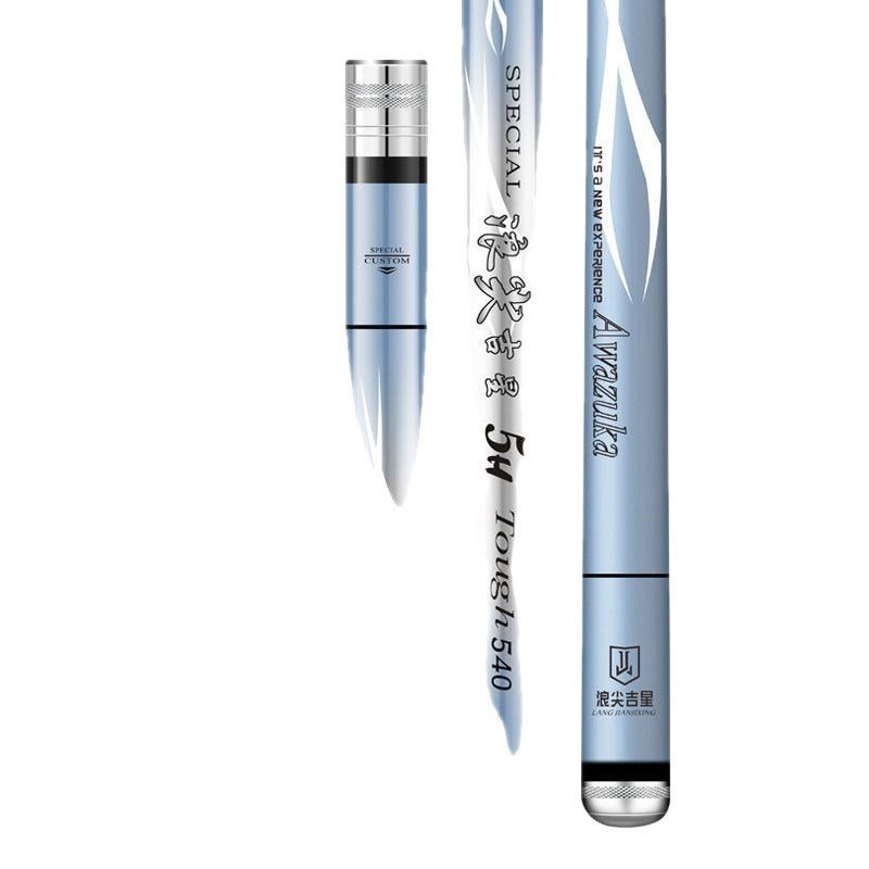 the factory sells a fishing pole, a sharp, heavy, 28-and-a- 19-tall carbon rod