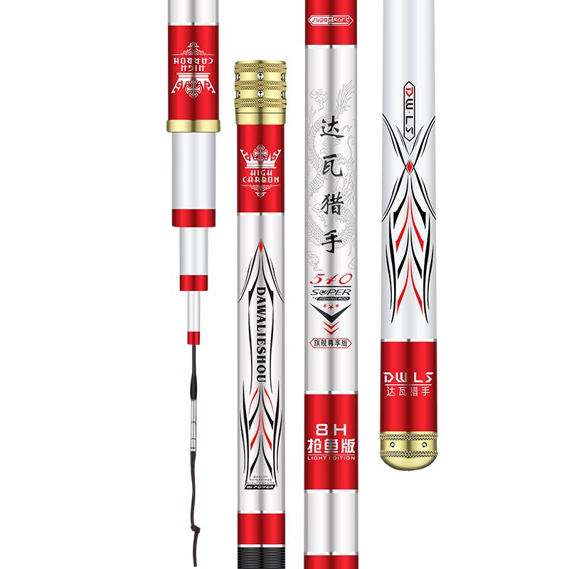 THE VALET-HUNTING POLES ARE SO LIGHT AND SO HARD THAT THE 28-FISH C-19S ARE SO BIG