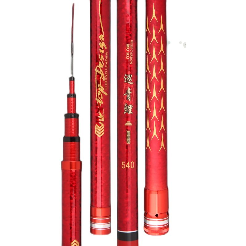 Light-size rods, big poles, carp poles, 19 to hard, high-carbon, black-pit poles