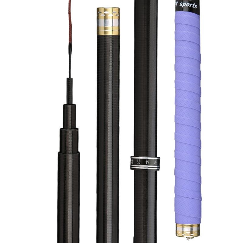 Black stick pole poles are so light and so hard that they're five knots taller than carbon