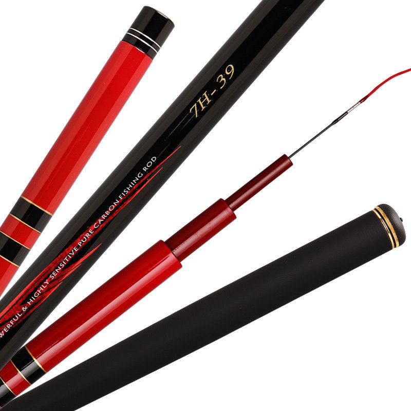 NEW CARP CARBIDE SECOND-STAGE FISHING POLES, 19 INCHES LIGHT, 5-H6-H7-H8-H