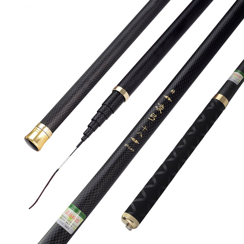 "Lowbow fishing poles, short-activated hand rods, carbon stream poles, softly and hardly, 6.37.28, 9-metre rods