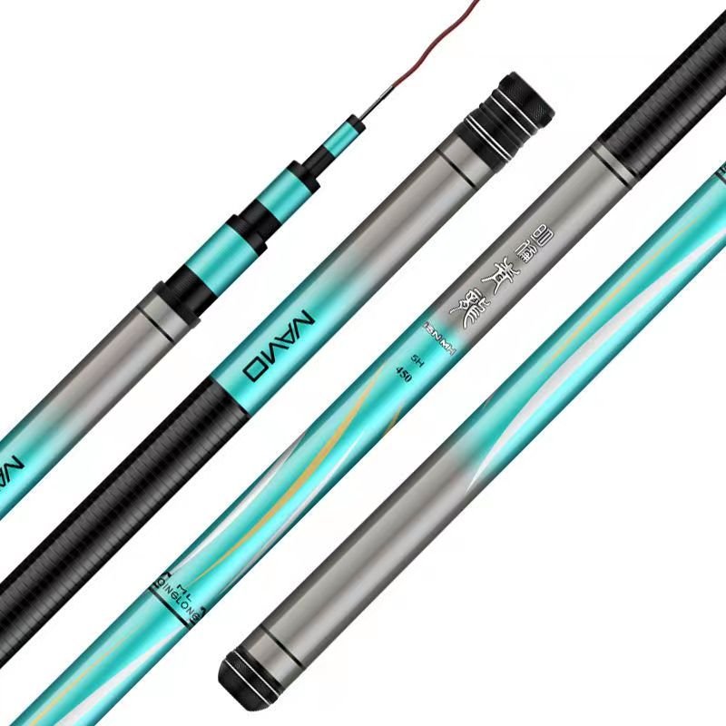 The Minglong Blue Dragon fishing pole is so light and so hard that it's a big rod