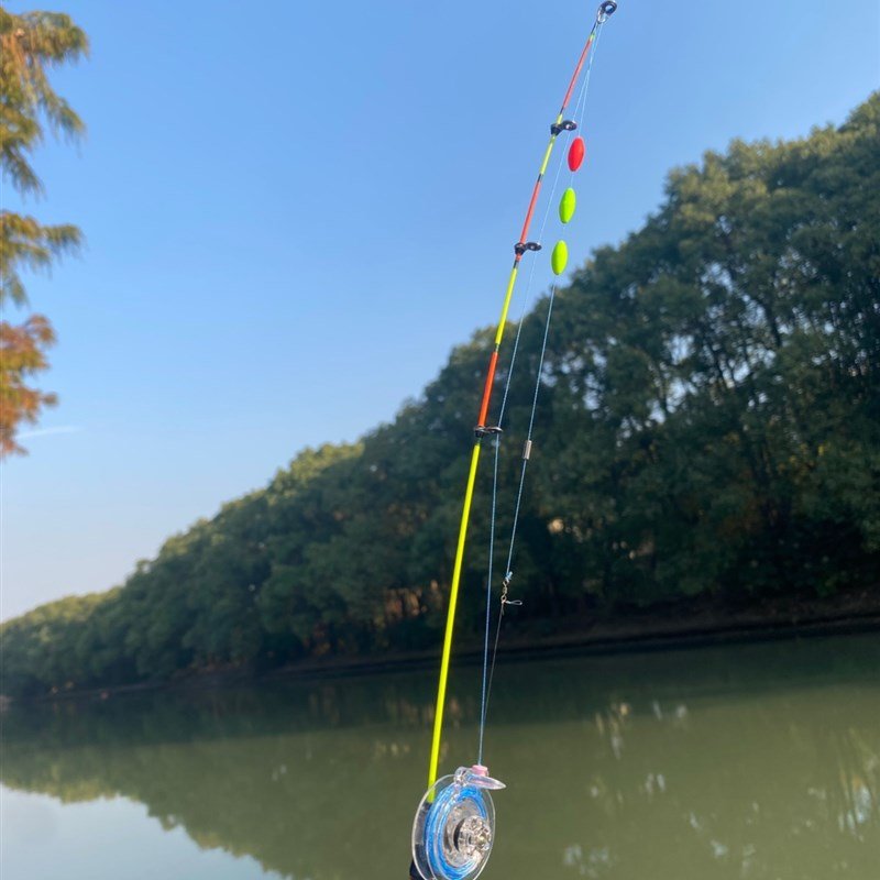 Homemade super-short mini-fishing poles with dailies