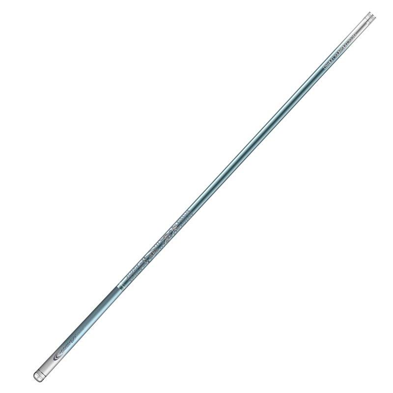 A fishing pole has a light, heavy, 28-trunk, 19-trinkled fishing pole and a field fishing rod