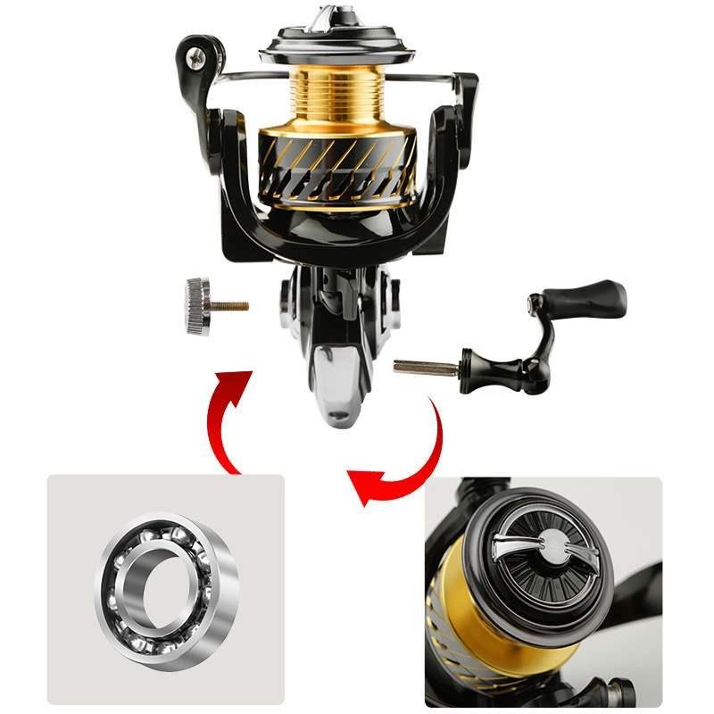 A FISHER NAMED CARBON LUANG POLE WITH A DROP-DOWN WHEEL AND A LITTLE M/MH SUPER-HARD HANDLE ON THE POLE