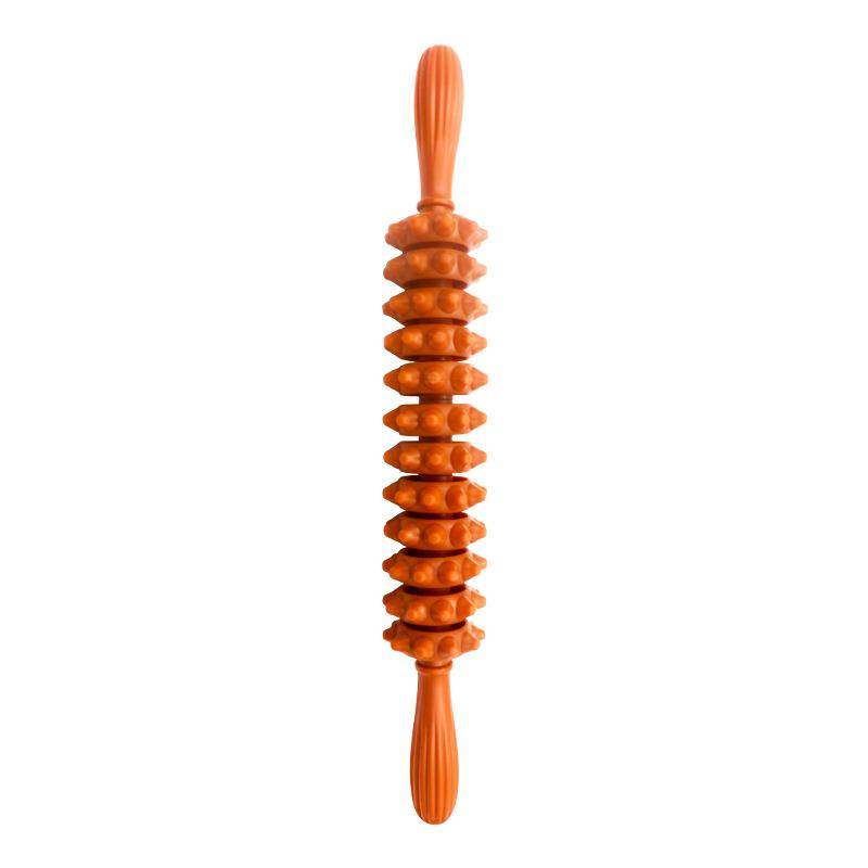 Wooden muscle relaxation wolf tooth rod massage rolling axis fitness meridian yoga stick stabilization neck roller wheel massage stick