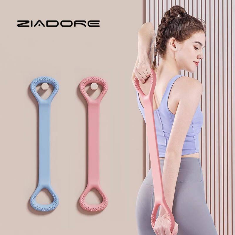 Ziadore eight -character tensile tensile back training elastic rope home open shoulder and neck stretching band yoga