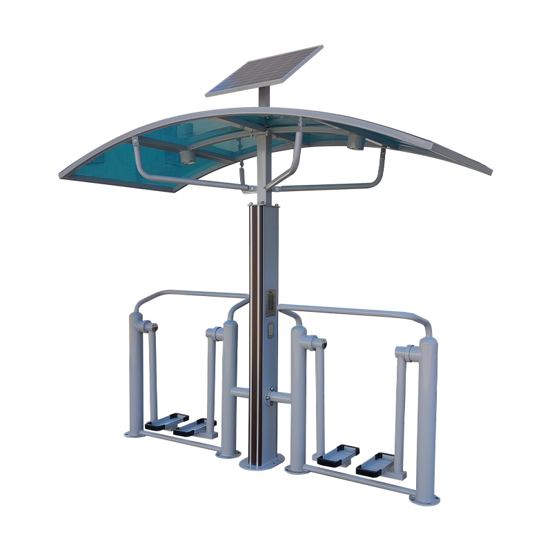 Outdoor intelligent second -generation fitness equipment smart double -pillar fitness equipment park Square smart path sports equipment