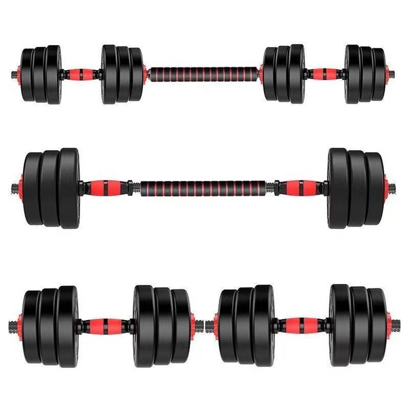Dumbbell men's fitness home exercise equipment set combination combination barbell women's bag glue adjustable weight Yaling a pair