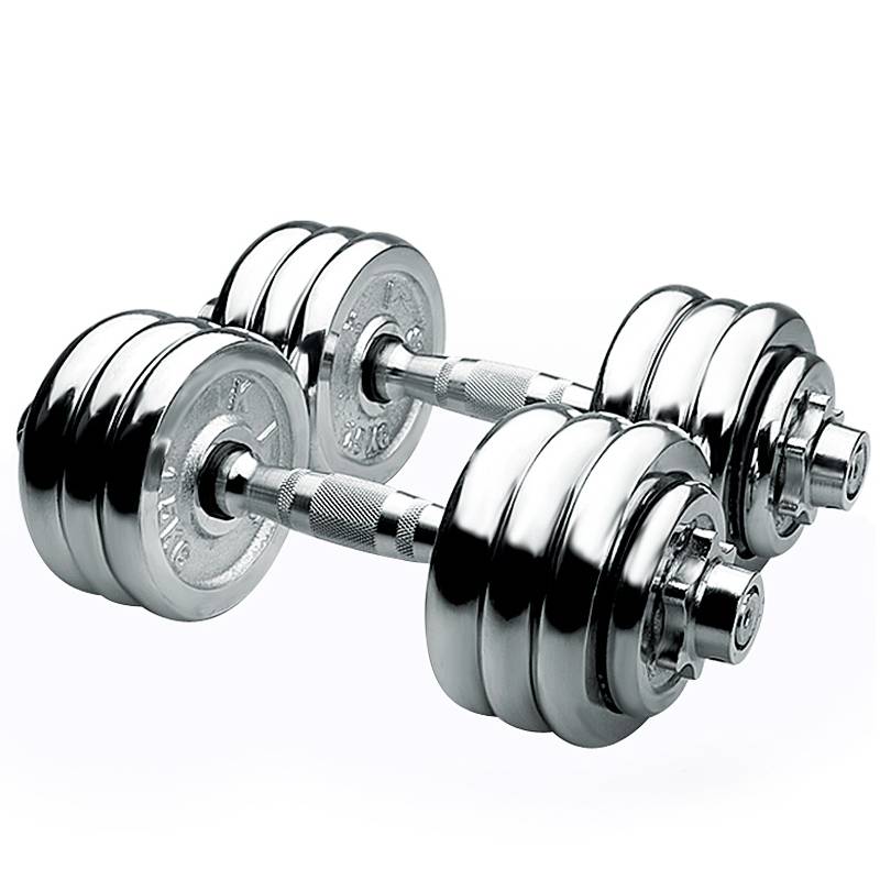 Electroplating pure metal weight adjustment dumbbells men's home fitness equipment 10 15 20 30 40kg