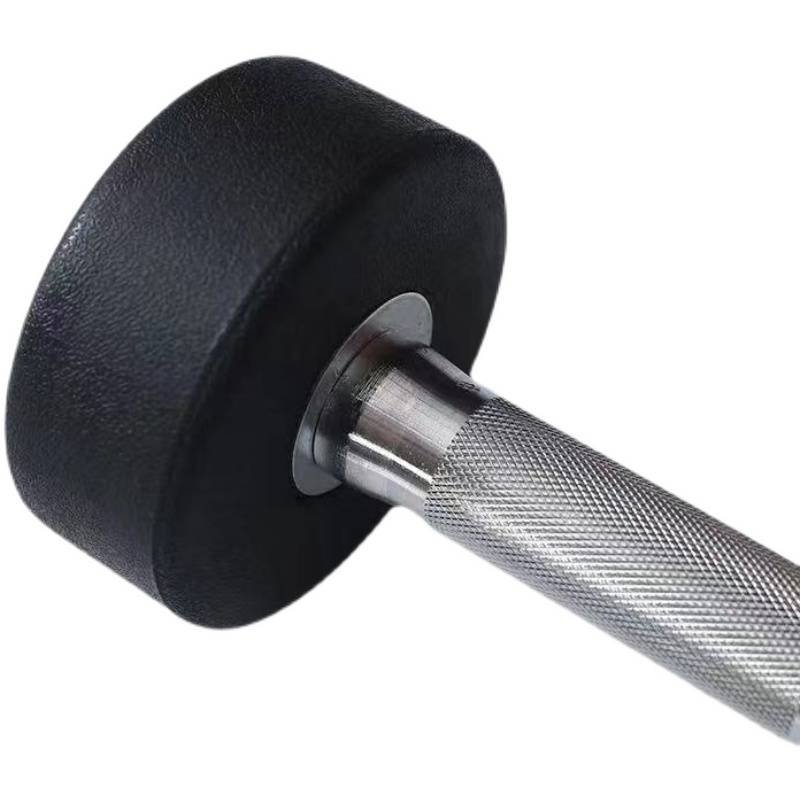 Tynojian dumbbells Pure steel heavy steel gym special twisting head fixed PU lid 2.5-50kg men