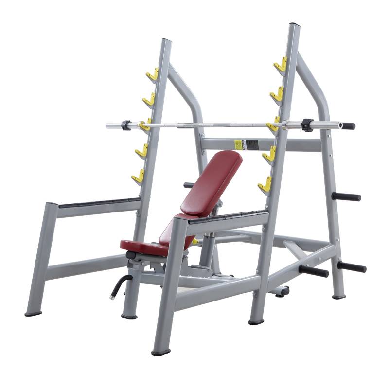 Multifunctional weightlifting bed barbell bed sleeper shelves Squatting all -in -one barbell protective rack set Household fitness equipment