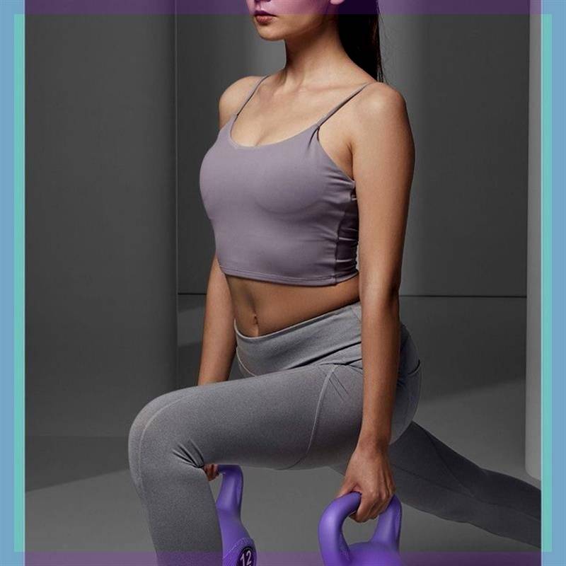 Putting a pot dumbbell Men's female home bell 2kg-20 kg pot bell yoga squat training hip fitness dumb bell ball