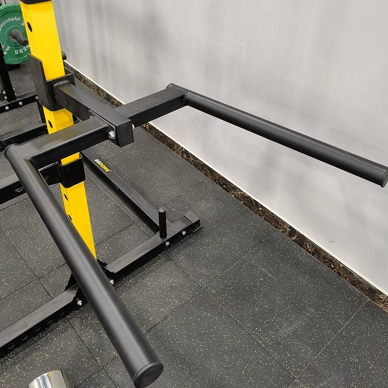 Arms flexion and extension training equipment Squat frame supporting two bar arms flexion extension training device arm training fitness equipment