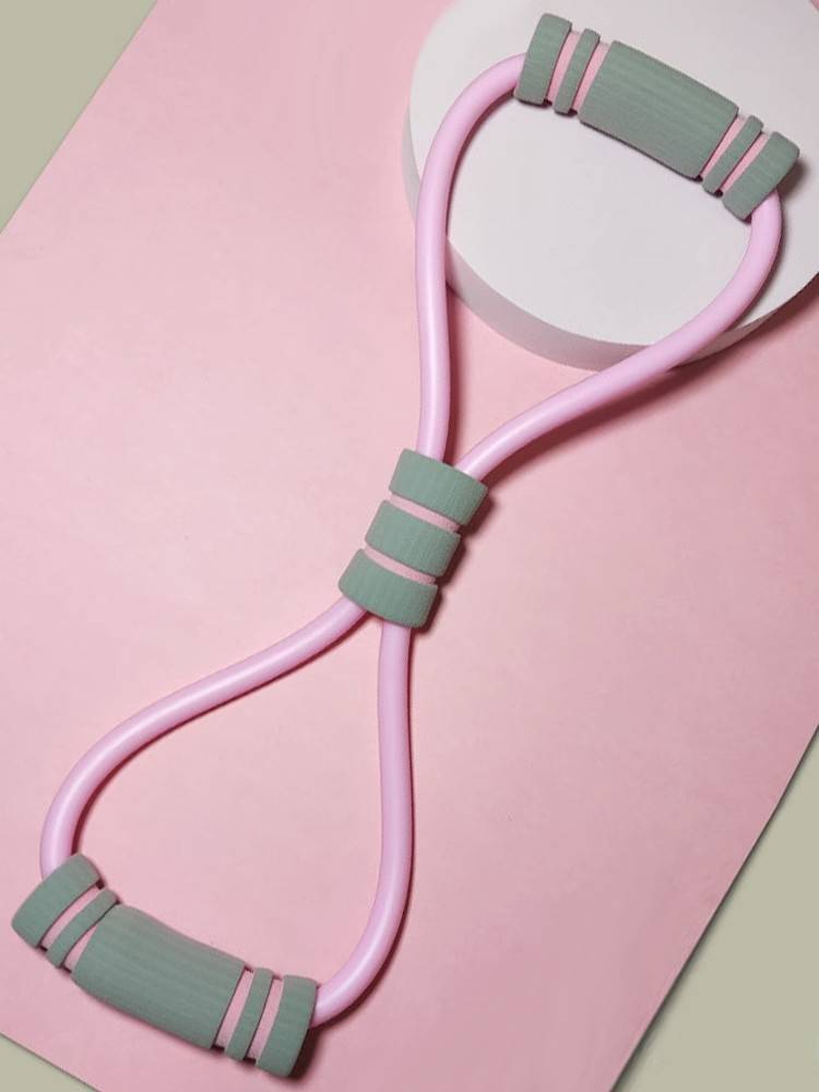 Plastic stretching yoga 8 -character tensilers to open back thin shoulder bombs, bombs, fitness equipment female eight characters tension rope artifact
