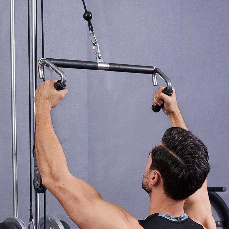 A hook handler combined training device pulls up a motor puller hand handle heavy training pole bell