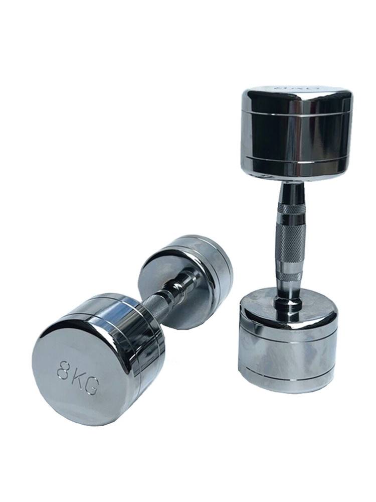 high-quality pure steel plating small dumb bells ms. pedagogic studio man ' s fitness 3kg8kg10kg fixed dumb bells