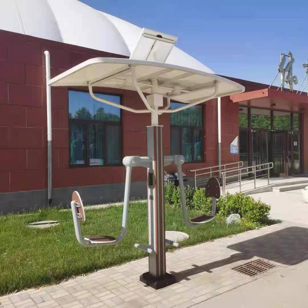 Outdoor intelligent second -generation fitness equipment community park community square voice broadcast group customized stroller