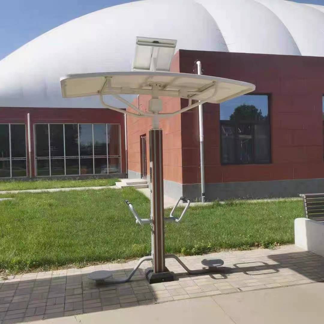 Outdoor intelligent second -generation fitness equipment community park community square voice broadcast group customized stroller