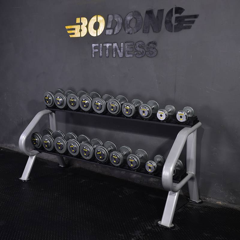 Paint dumbbell gym has a large -scale large -weight can customize electroplating shield pure iron fixed dumbbells.