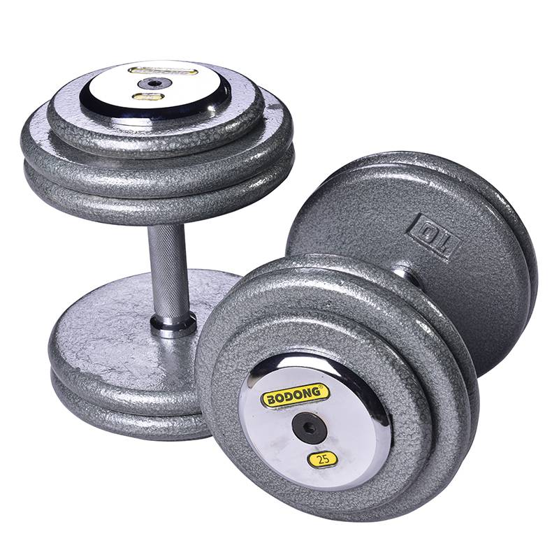 Paint dumbbell gym has a large -scale large -weight can customize electroplating shield pure iron fixed dumbbells.