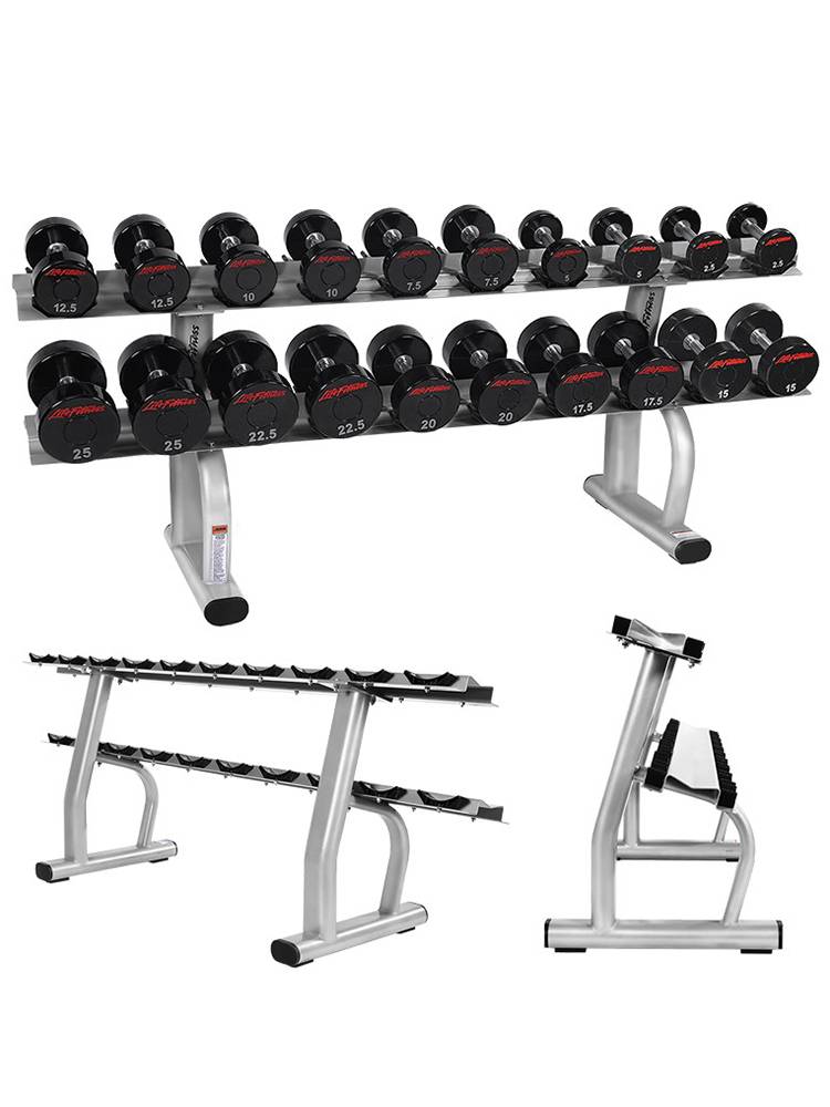 Fitness equipment gym -dedicated 6 pays 10 dumbbell racks to support private education commercial double -layer dumbbell frame thickened