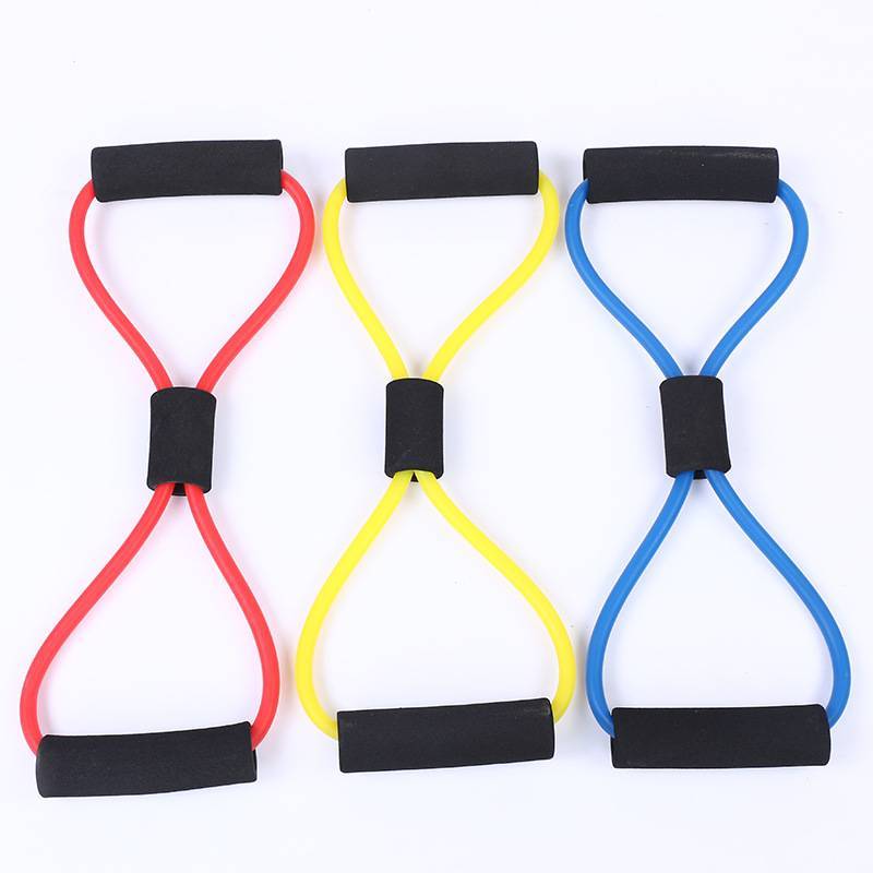 Eight -character tension rope open shoulder beauty back yoga sports tension band chest expansion training abdominal muscle tensilers