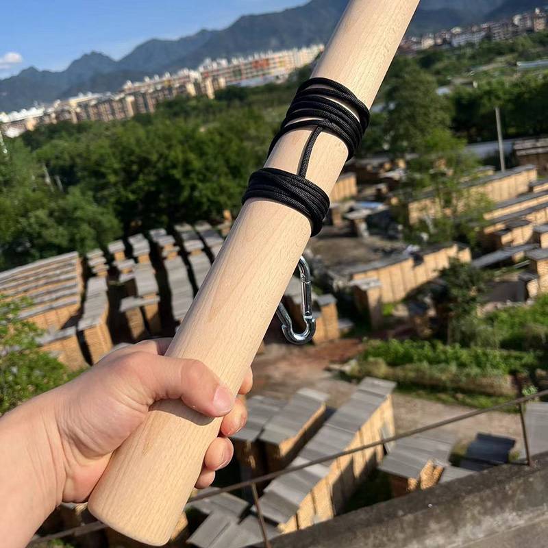 Solid wood beylum wrist power, the forearm force of the trainer, the forearm of the front arm jack, the rope rope arms exercise