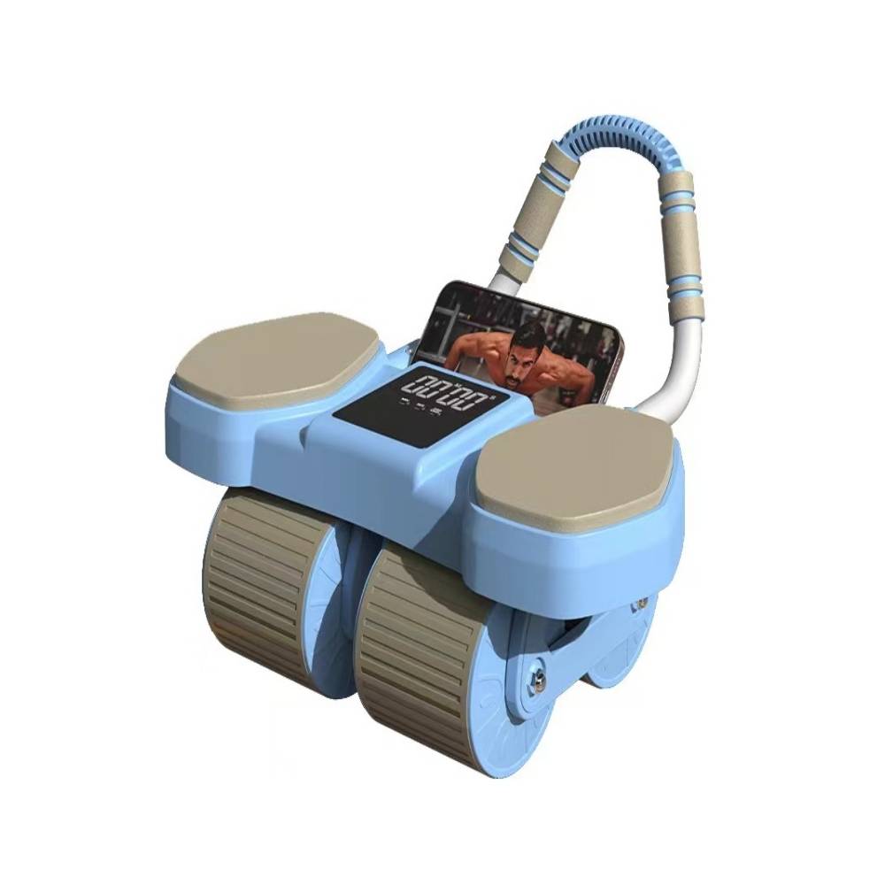 Automatic renovation of the abdominal wheel back, abdominal rolling exercise, abdominal muscle artifact, male and female family elbow support rolling wheel fitness equipment