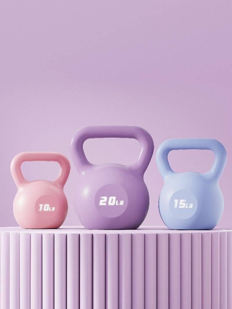 Pot Bell Ms. Fitness Equipment Family Dumb Dumb Dumb Bell Men's 6 kg random pot hip -hip artifact 5 exercise equipment