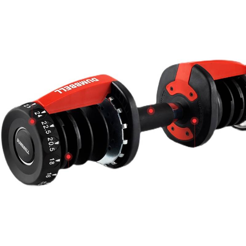 Quickly adjust the dumbbell men's fitness home large weight training equipment pure steel dumbbell set combination