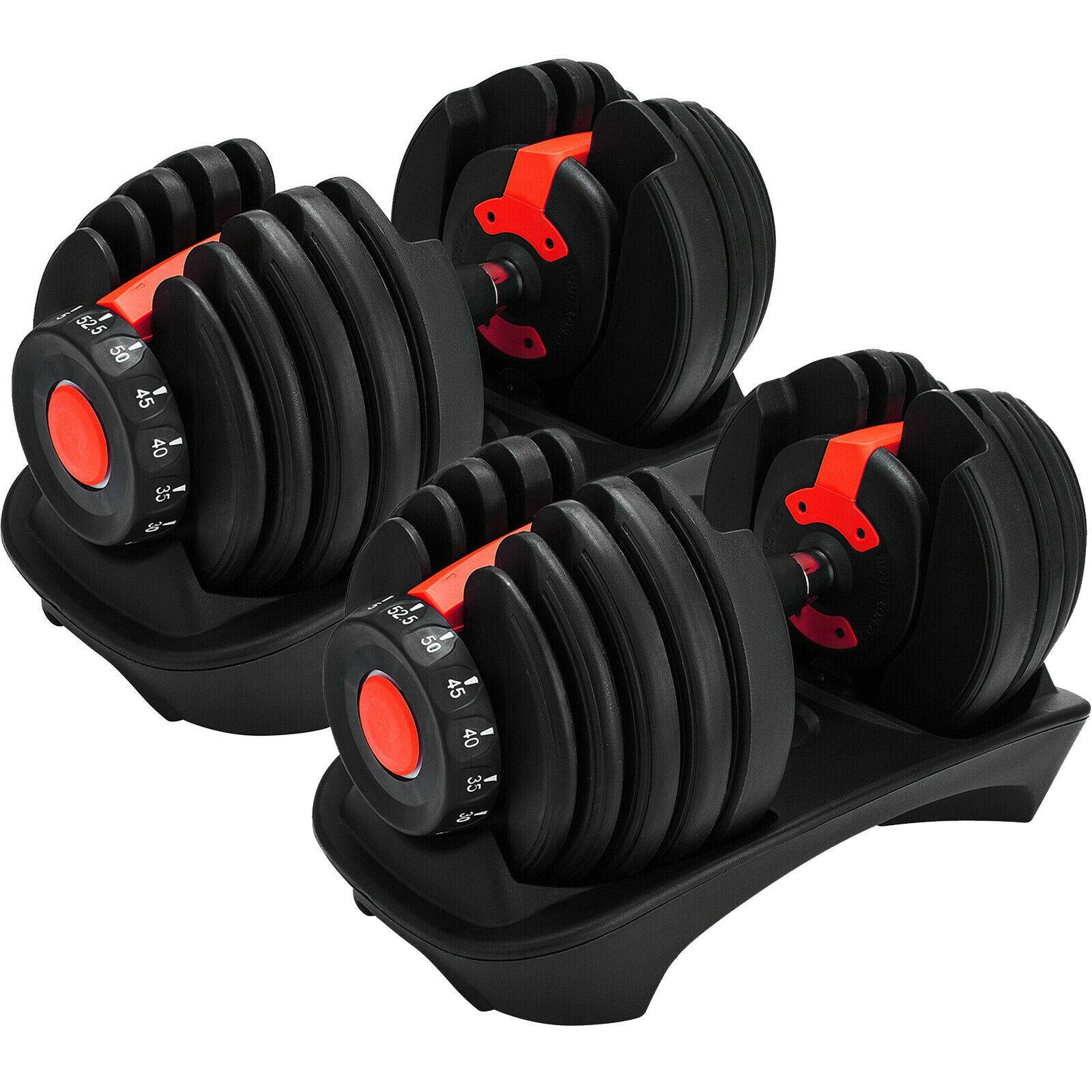 Quickly adjust the dumbbell men's fitness home large weight training equipment pure steel dumbbell set combination