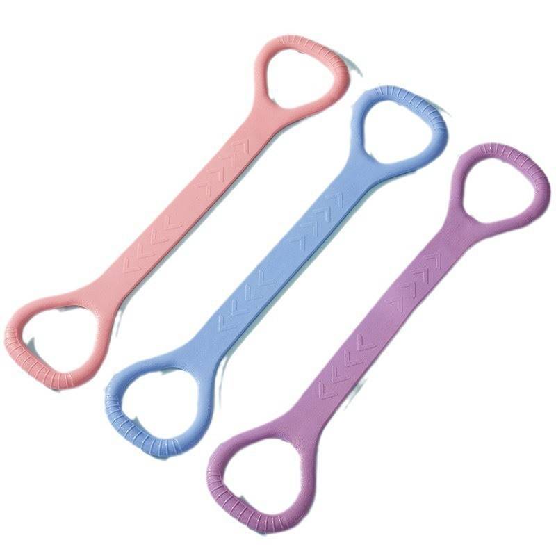 8 -character tensilers home elastic band yoga auxiliary fitness equipment Female open shoulder 8 -character rope pulling back stretch