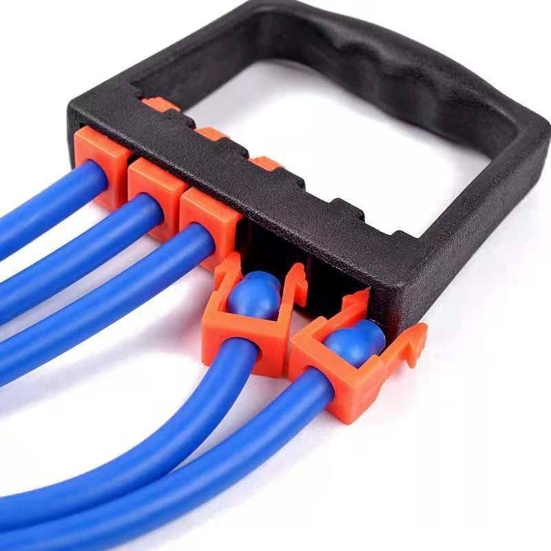 Five -tube tensor home fitness chest expander multi -function TPE tensor fitness equipment disassembled tension rope