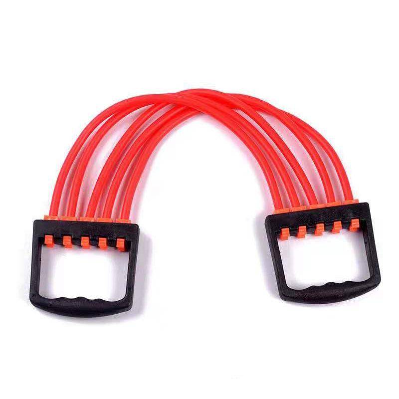 Five -tube tensor home fitness chest expander multi -function TPE tensor fitness equipment disassembled tension rope