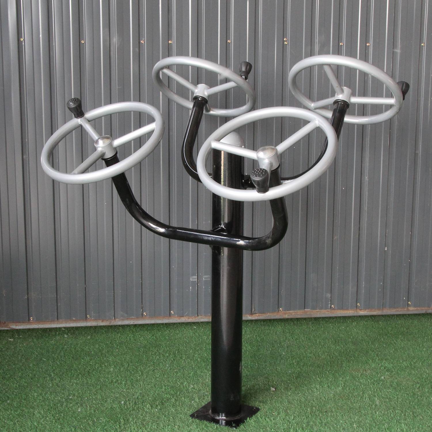 New Rural State Instrument for Black Outdoor Gymnasium Equipment Community Sports Path Park