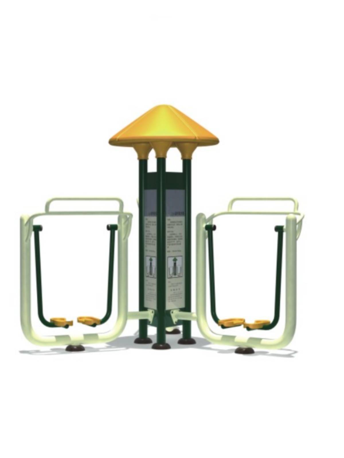 Outdoor sports equipment three -sided double luxury trainer with a round machine with a round machine